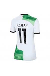 Liverpool Mohamed Salah #11 Jalkapallovaatteet Naisten Vieraspaita 2023-24 Lyhythihainen